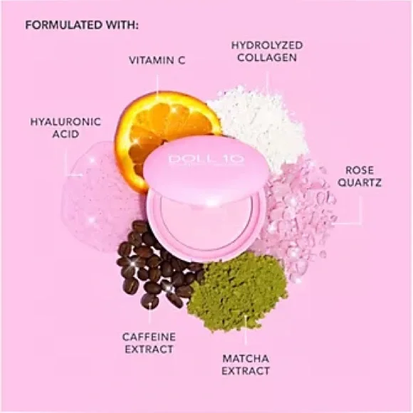 Doll 10 Doll Skin Pink Power Pressed Brightening Powder - Picture 2 of 6